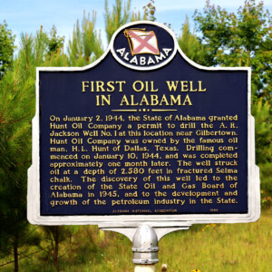 First Oil Well in Alabama Sign