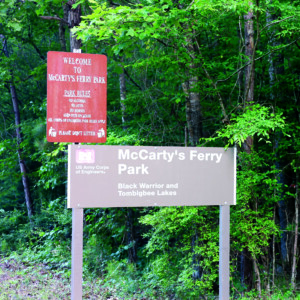 McCARTY'S FERRY ENTRANCE