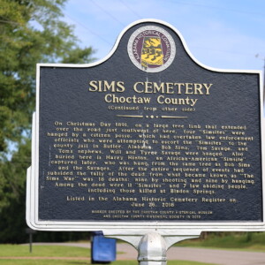 SIMS CEMETARY MARKER - BARRYTOWN